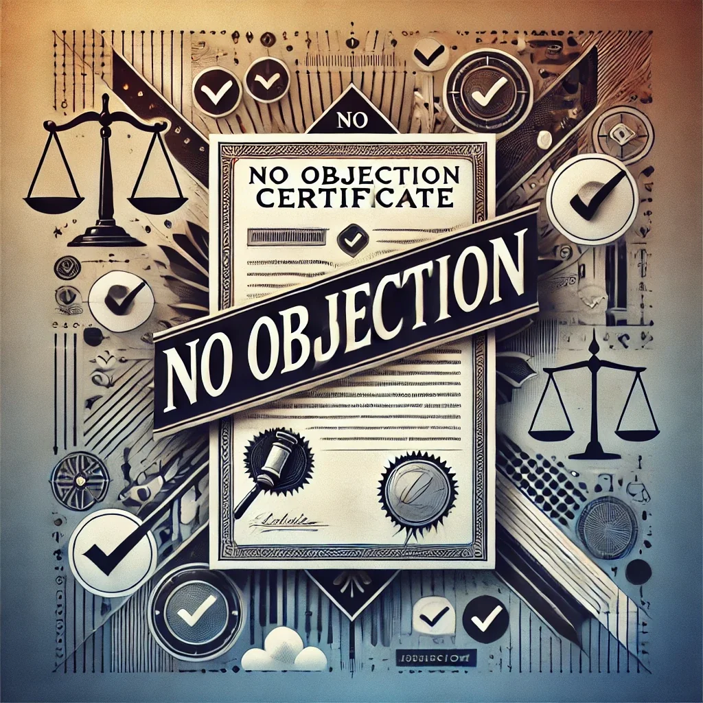 No Objection Certificate cover