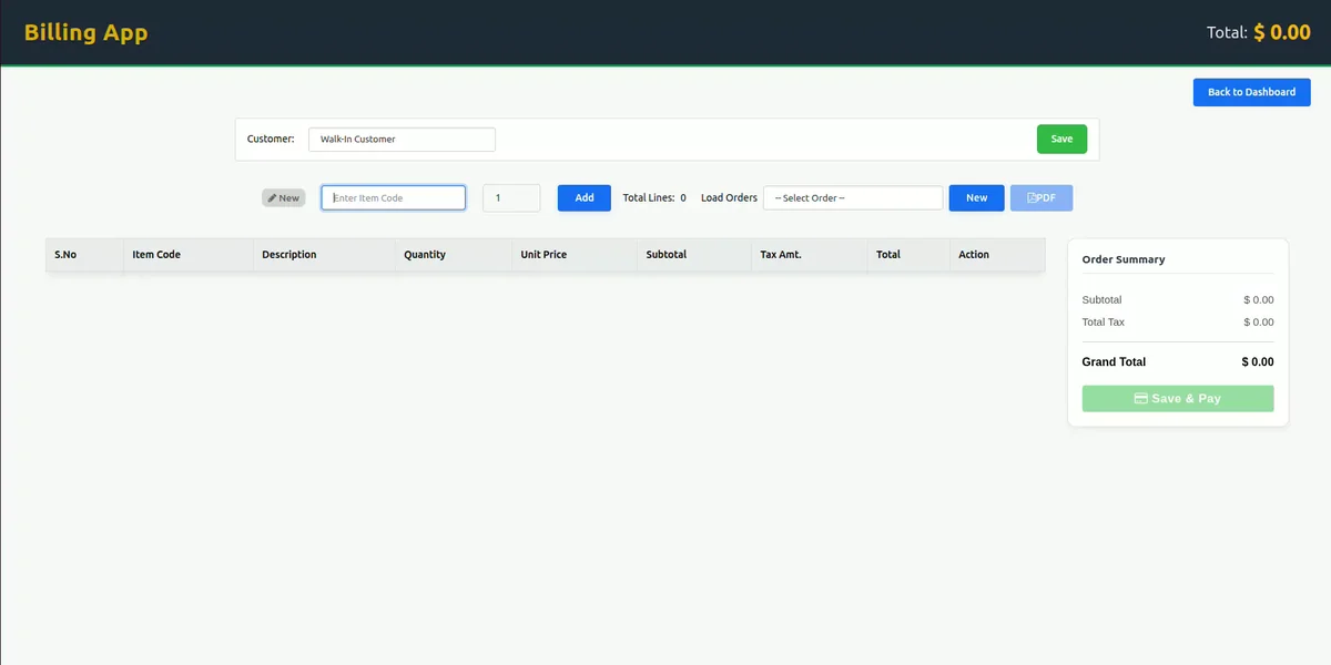 Fast Billing App cover